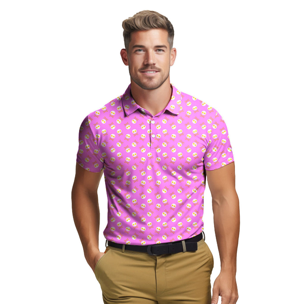 Fried Egg Bacon - Funny Golf Polo Shirt-Polo Shirt For Men-Gerbera Prints