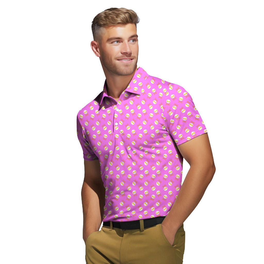 Fried Egg Bacon - Funny Golf Polo Shirt-Polo Shirt For Men-Gerbera Prints
