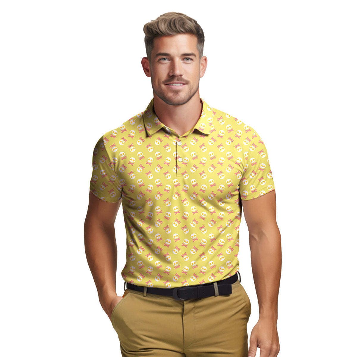 Fried Egg Bacon - Funny Golf Polo Shirt