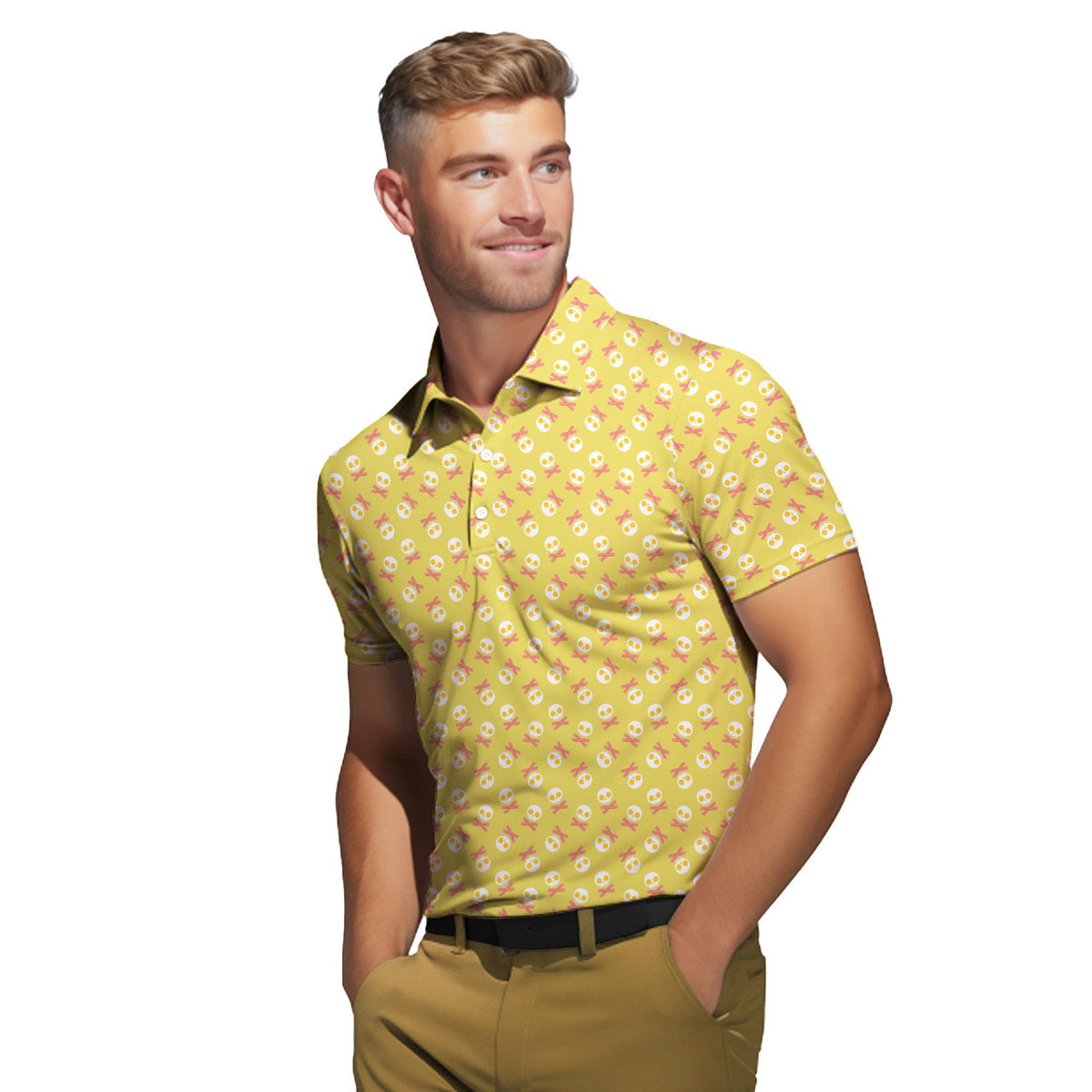 Fried Egg Bacon - Funny Golf Polo Shirt-Polo Shirt For Men-Gerbera Prints