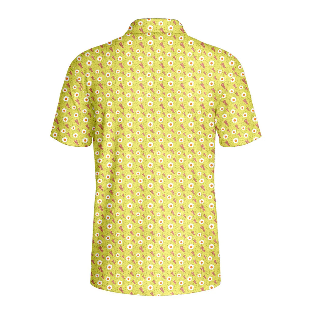 Breakfast Balls-Polo Shirt For Men-Gerbera Prints