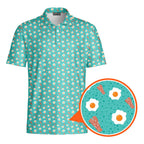 Breakfast Balls-Polo Shirt For Men-Gerbera Prints