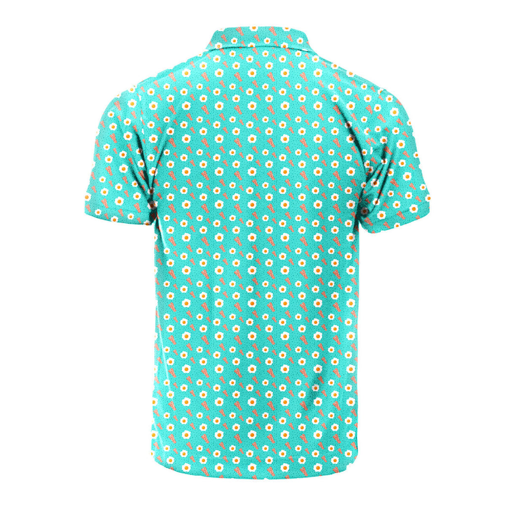 Breakfast Balls - Funny Golf Polo Shirt-Polo Shirt For Men-Gerbera Prints
