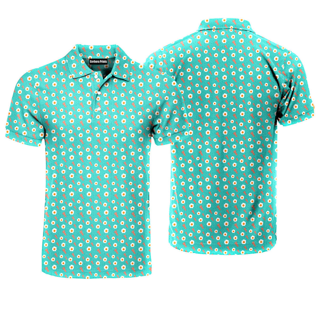 Breakfast Balls - Funny Golf Polo Shirt-Polo Shirt For Men-Gerbera Prints