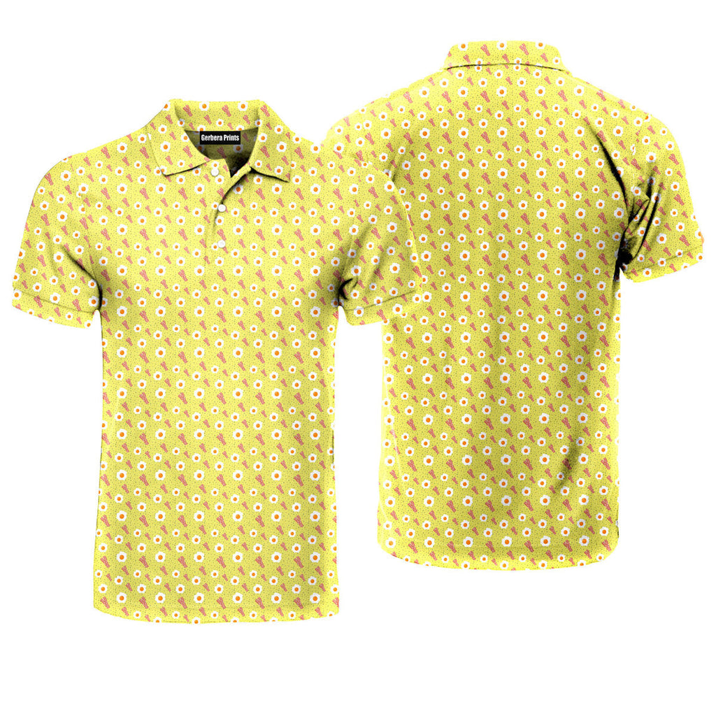 Breakfast Balls - Funny Golf Polo Shirt-Polo Shirt For Men-Gerbera Prints