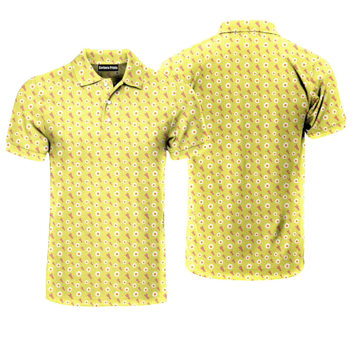 Breakfast Balls - Funny Golf Polo Shirt-Polo Shirt For Men-Gerbera Prints