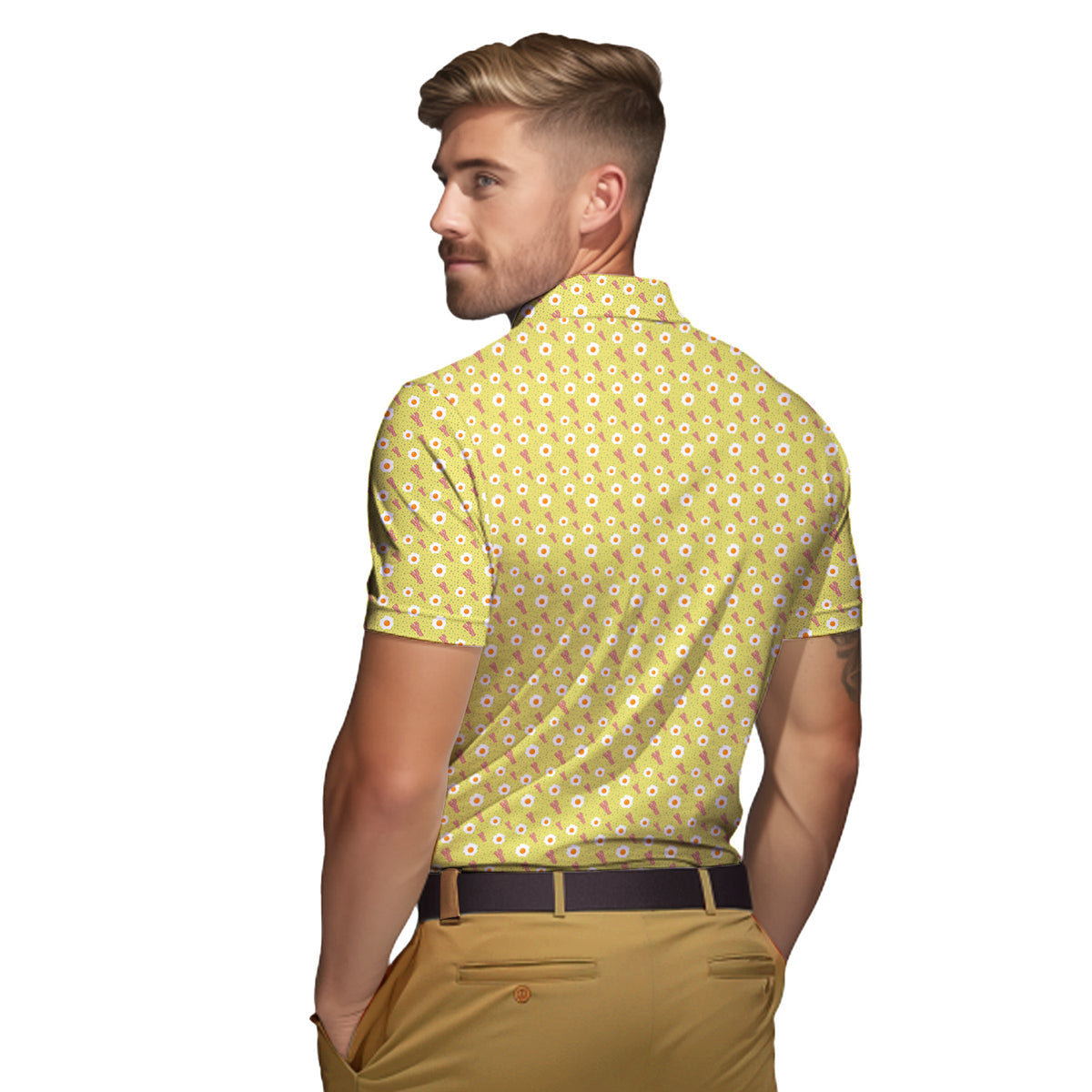 Breakfast Balls - Funny Golf Polo Shirt-Polo Shirt For Men-Gerbera Prints