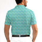 Breakfast Balls-Polo Shirt For Men-Gerbera Prints