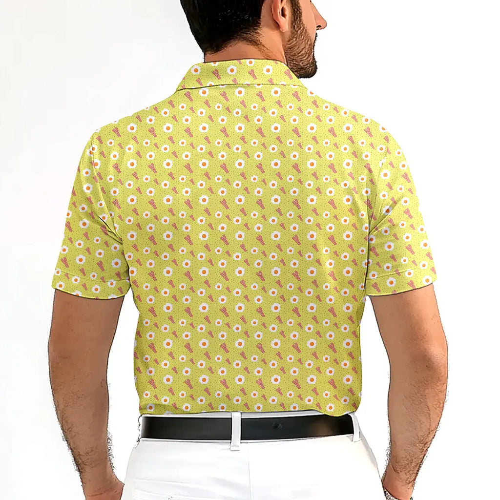 Breakfast Balls-Polo Shirt For Men-Gerbera Prints