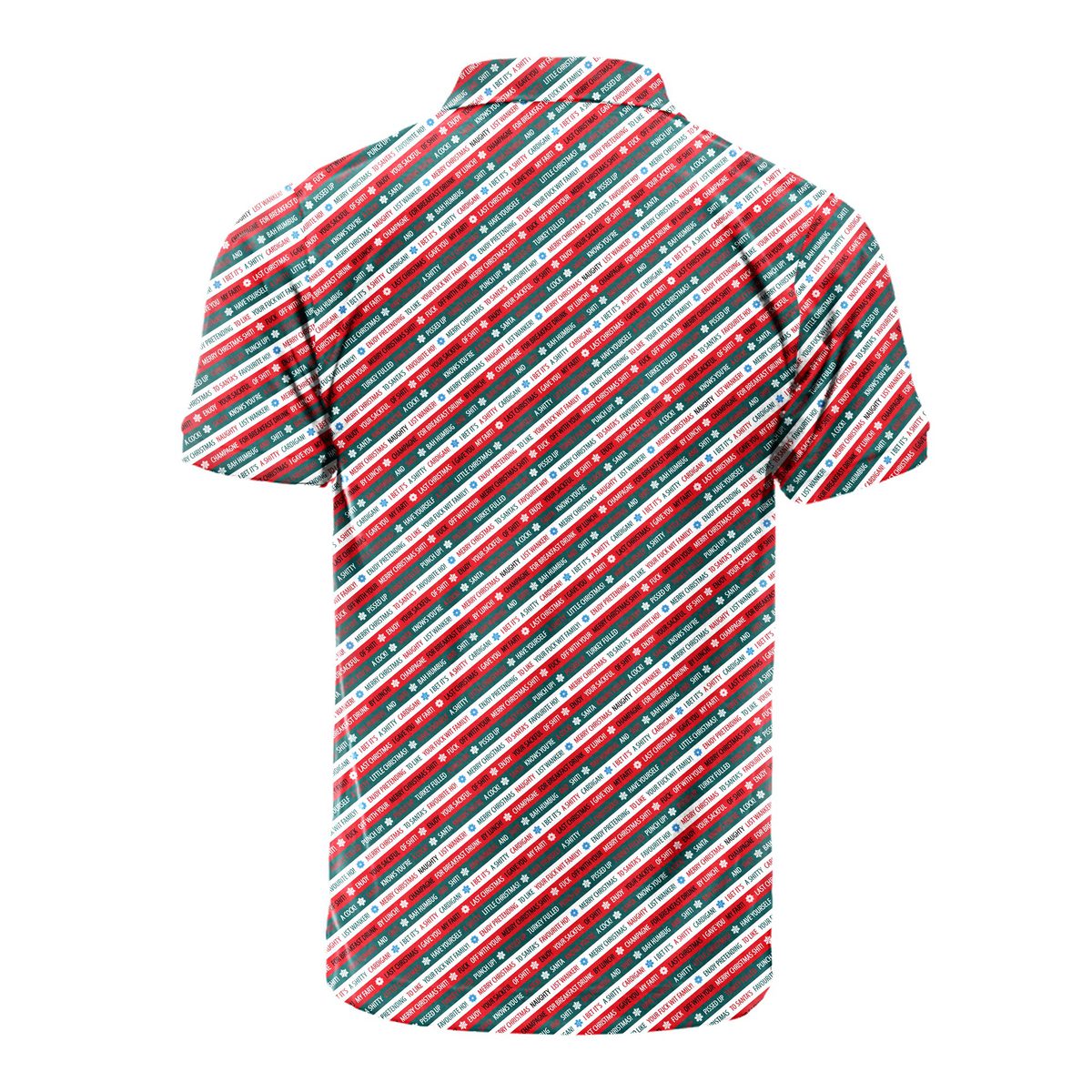 Christmas Xmas Funny Rude Joke - Funny Golf Polo Shirt-Polo Shirt For Men-Gerbera Prints