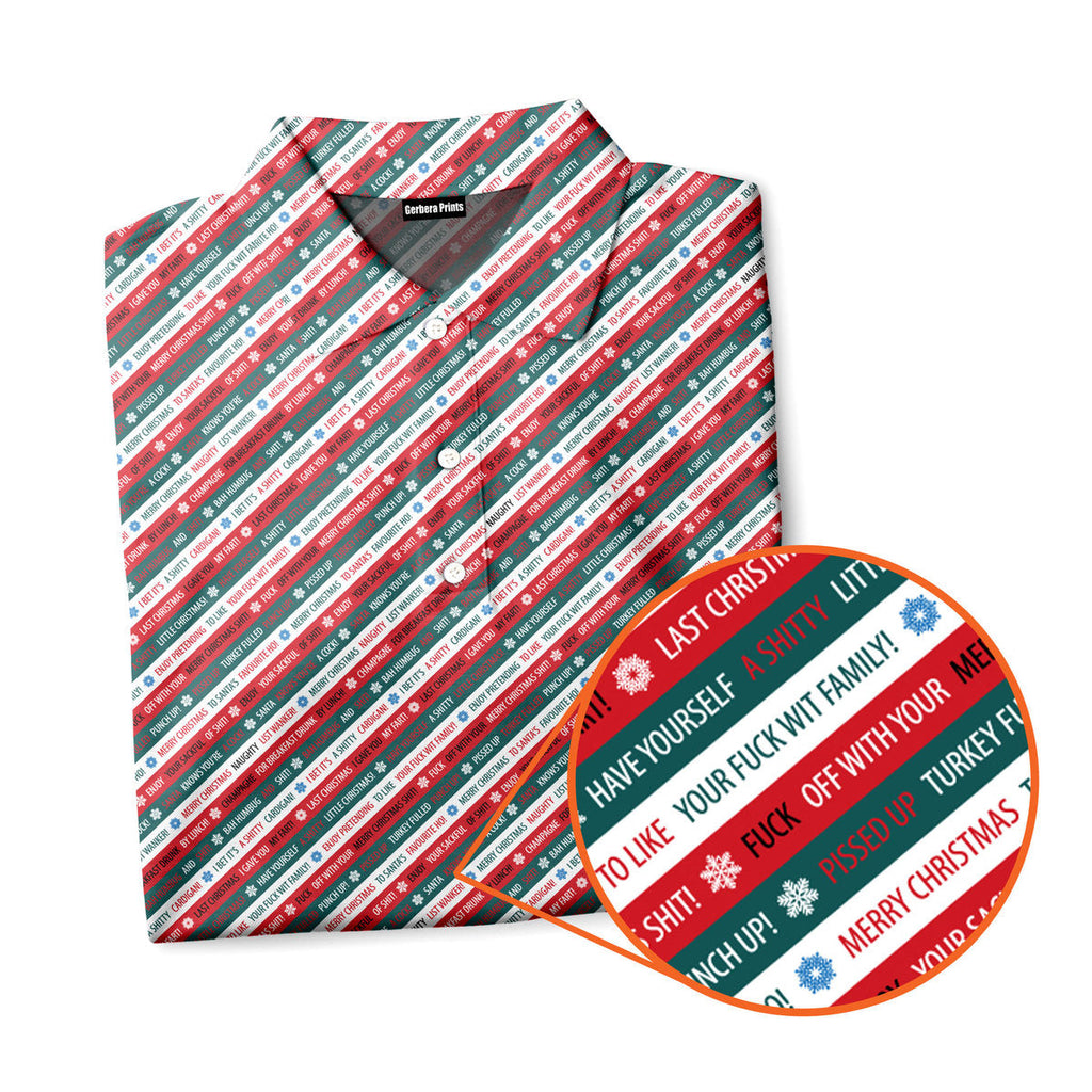 Christmas Xmas Funny Rude Joke - Funny Golf Polo Shirt-Polo Shirt For Men-Gerbera Prints