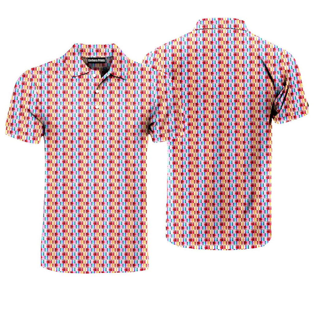 Colorful Blissful Stopper - Funny Golf Polo Shirt-Polo Shirt For Men-Gerbera Prints