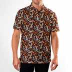 Lucky Skull Aloha - Golf Polo Shirt-Polo Shirt For Men-Gerbera Prints