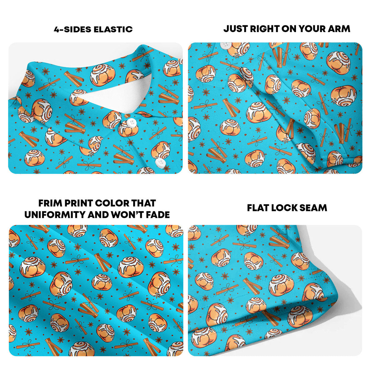 Buns-Polo Shirt For Men-Gerbera Prints