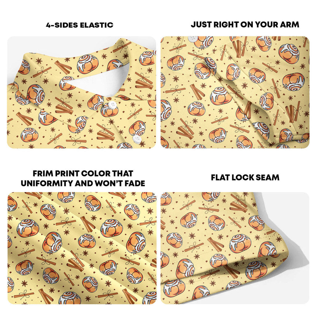 Buns-Polo Shirt For Men-Gerbera Prints