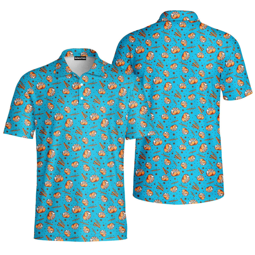 Buns-Polo Shirt For Men-Gerbera Prints