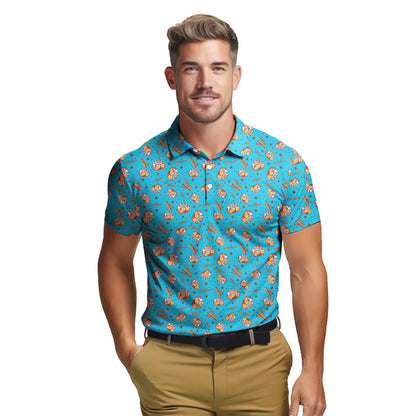 Cinnamon Roll Buns Cookie Cutter - Funny Golf Polo Shirt 