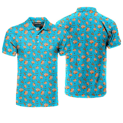 Cinnamon Roll Buns Cookie Cutter - Funny Golf Polo Shirt 