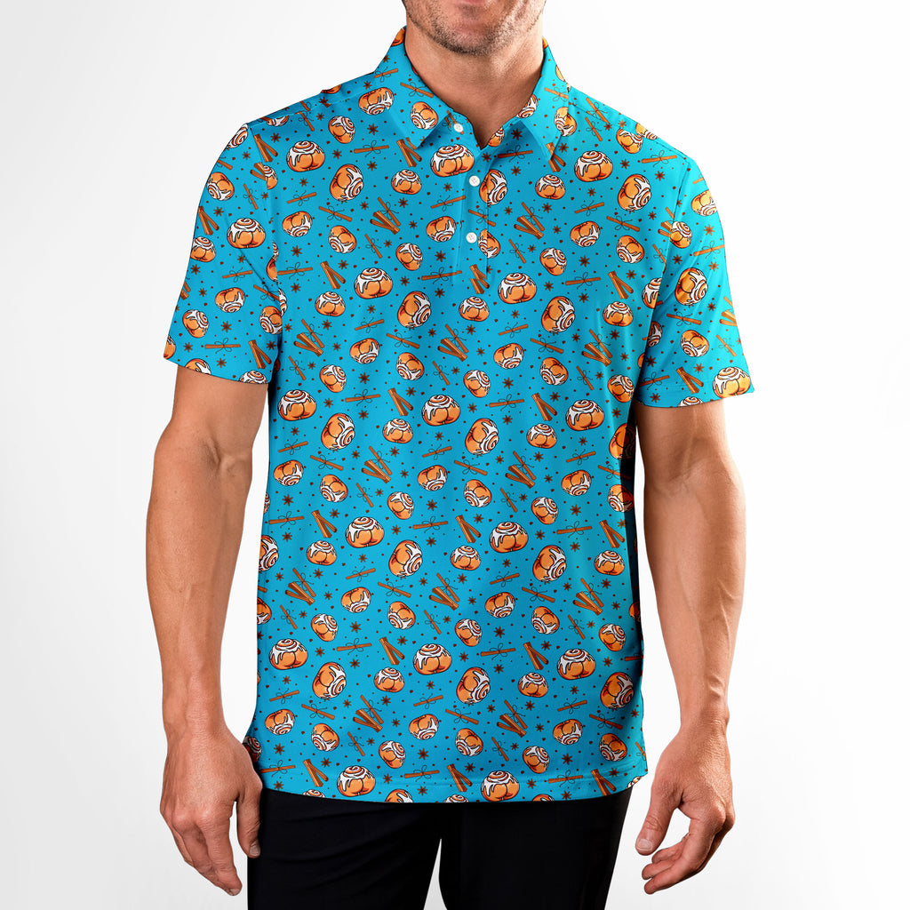 Buns-Polo Shirt For Men-Gerbera Prints