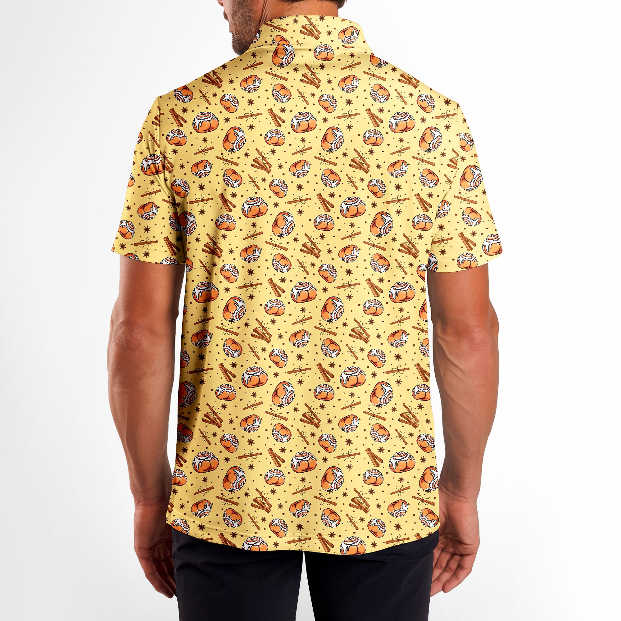 Buns-Polo Shirt For Men-Gerbera Prints