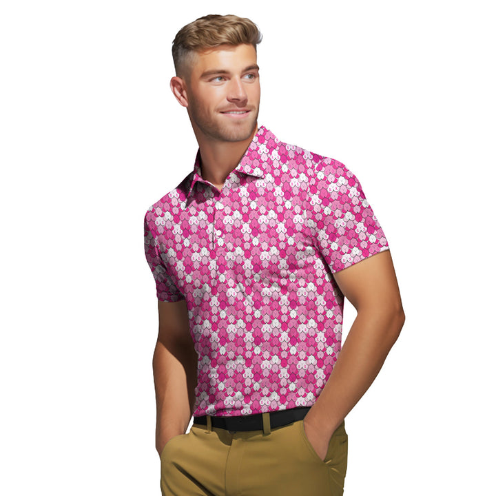 Pink Ribbon - Funny Golf Polo Shirt