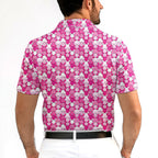 Pink Ribbon - Funny Golf Polo Shirt Premium