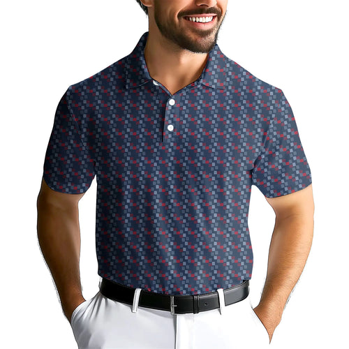 Word Art-Polo Shirt For Men-Gerbera Prints