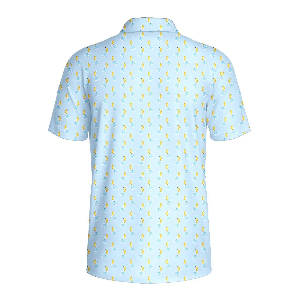 Banana Deep In Jar-Polo Shirt For Men-Gerbera Prints