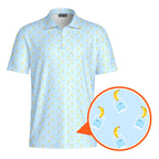Banana Deep In Jar-Polo Shirt For Men-Gerbera Prints