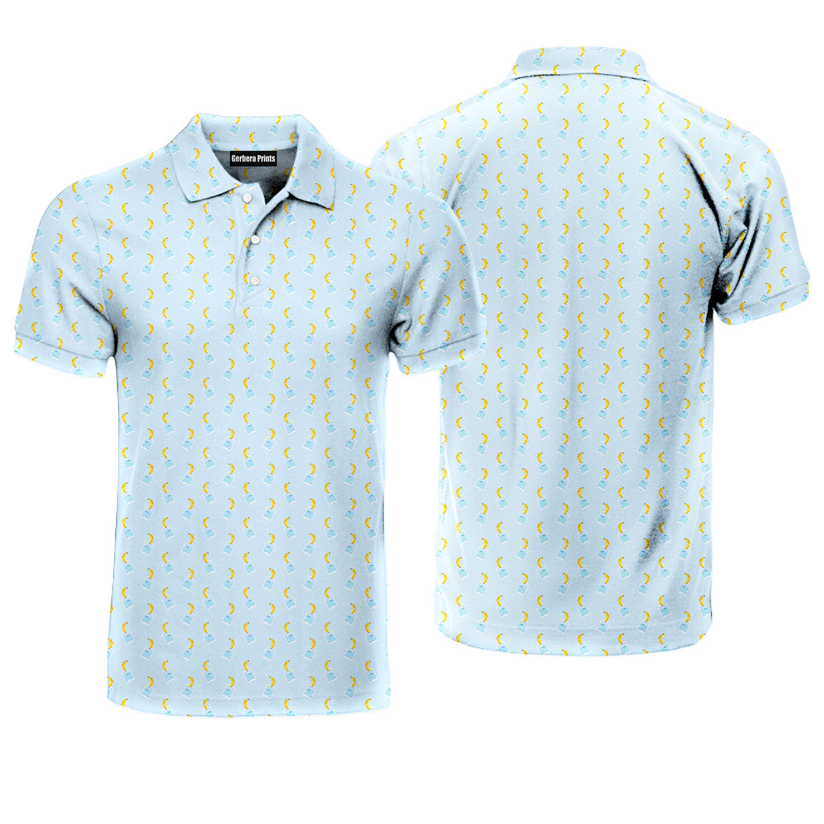 Banana Deep in Jar - Funny Golf Polo Shirt-Polo Shirt For Men-Gerbera Prints