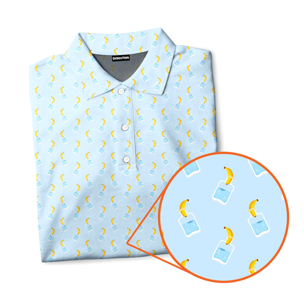 Banana Deep in Jar - Funny Golf Polo Shirt 