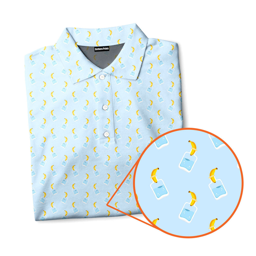 Banana Deep in Jar - Funny Golf Polo Shirt-Polo Shirt For Men-Gerbera Prints