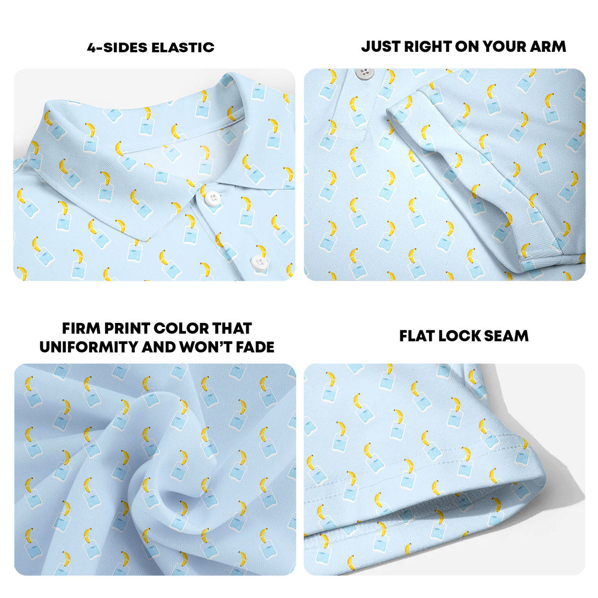 Banana Deep in Jar - Funny Golf Polo Shirt 