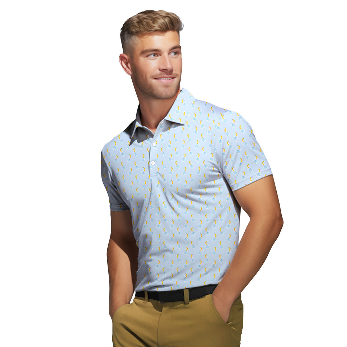 Banana Deep in Jar - Funny Golf Polo Shirt-Polo Shirt For Men-Gerbera Prints