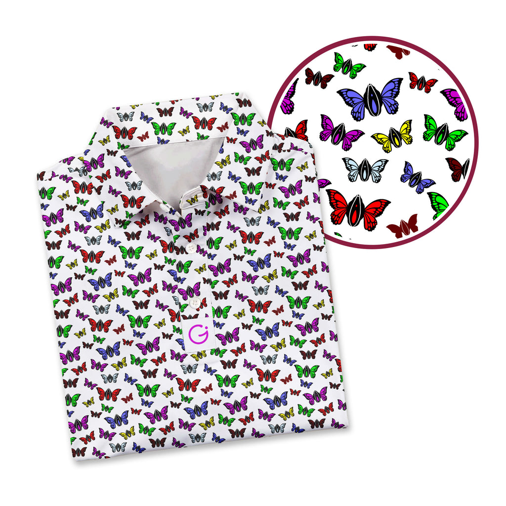 Unreal Butterfly - Funny Golf Polo Shirt