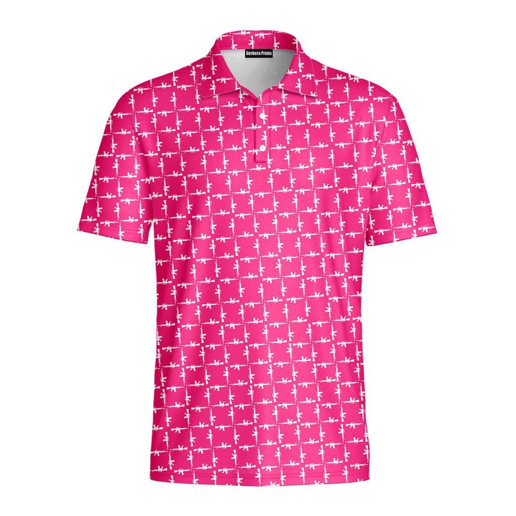 The AR15 - Golf Polo Shirt-Polo Shirt For Men-Gerbera Prints