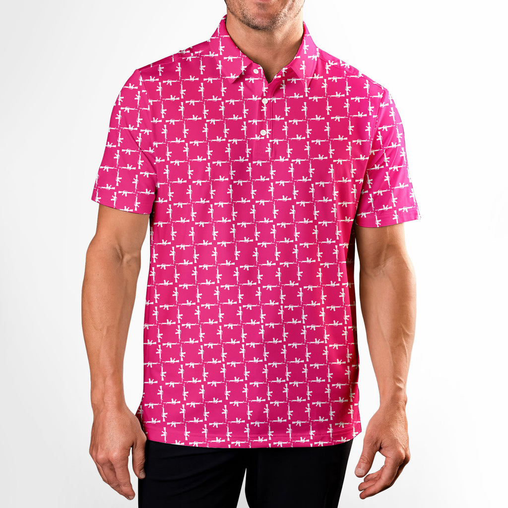 The AR15 - Golf Polo Shirt-Polo Shirt For Men-Gerbera Prints