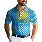 Chicks Dig Me Easter Eggs-Polo Shirt For Men-Gerbera Prints