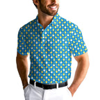 Chicks Dig Me Easter Eggs-Polo Shirt For Men-Gerbera Prints