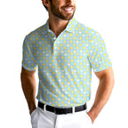 Chicks Dig Me Easter Eggs-Polo Shirt For Men-Gerbera Prints