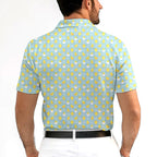 Chicks Dig Me Easter Eggs-Polo Shirt For Men-Gerbera Prints
