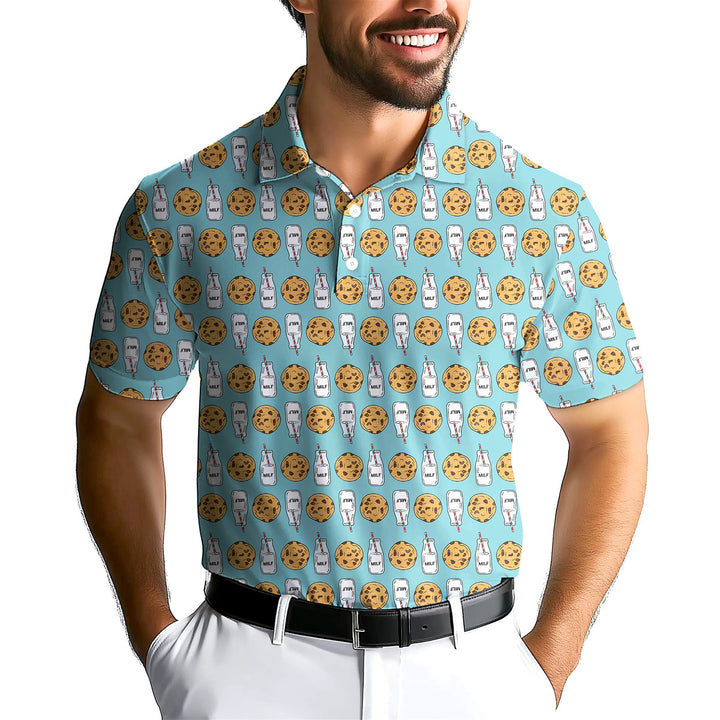 Milk 'N' Cookies - Funny Golf Polo Shirt Premium