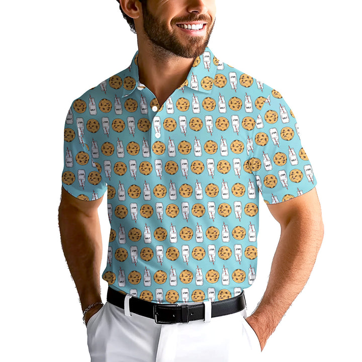 Milk 'N' Cookies - Funny Golf Polo Shirt Premium