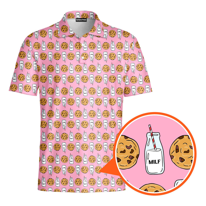 Milk 'N' Cookies - Funny Golf Polo Shirt Premium