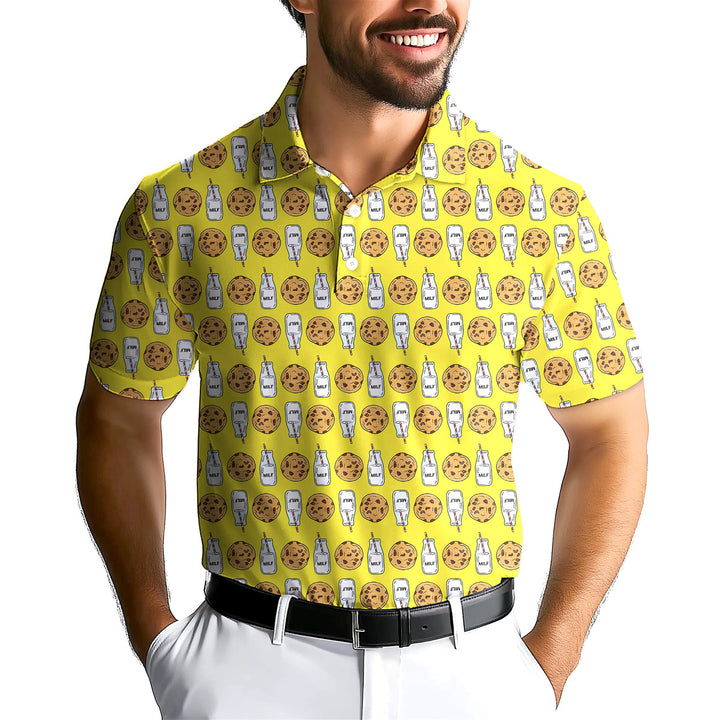 Milk 'N' Cookies - Funny Golf Polo Shirt Premium