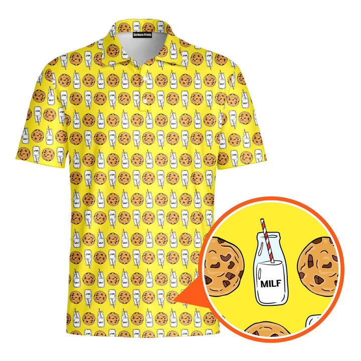 Milk 'N' Cookies - Funny Golf Polo Shirt Premium