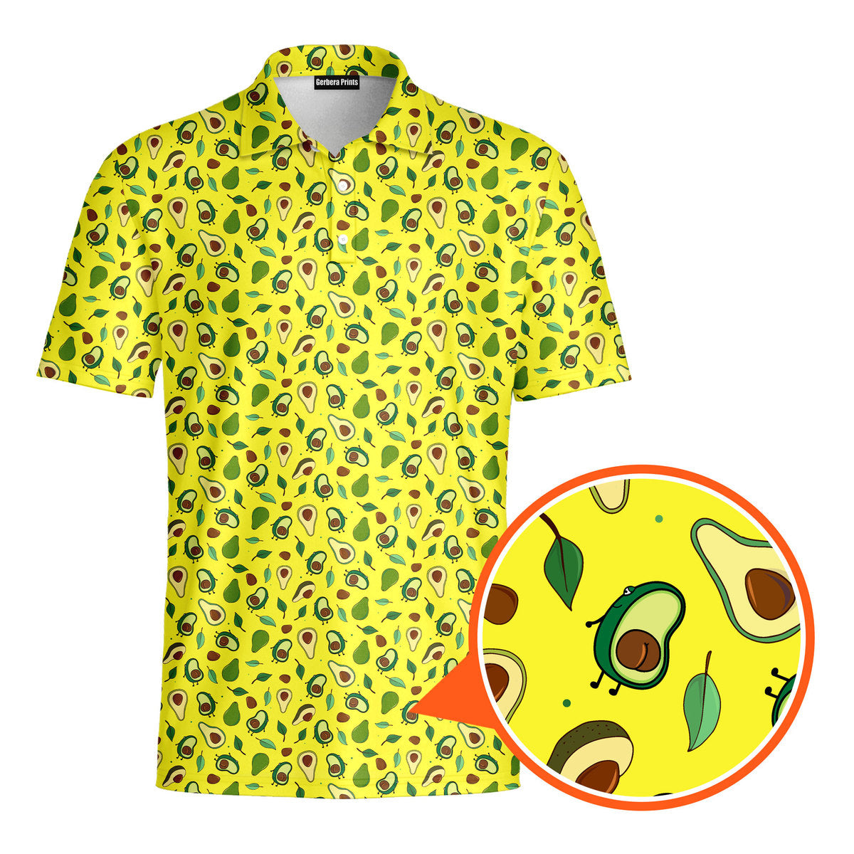 Funny Avocado Butt - Funny Golf Polo Shirt Premium 
