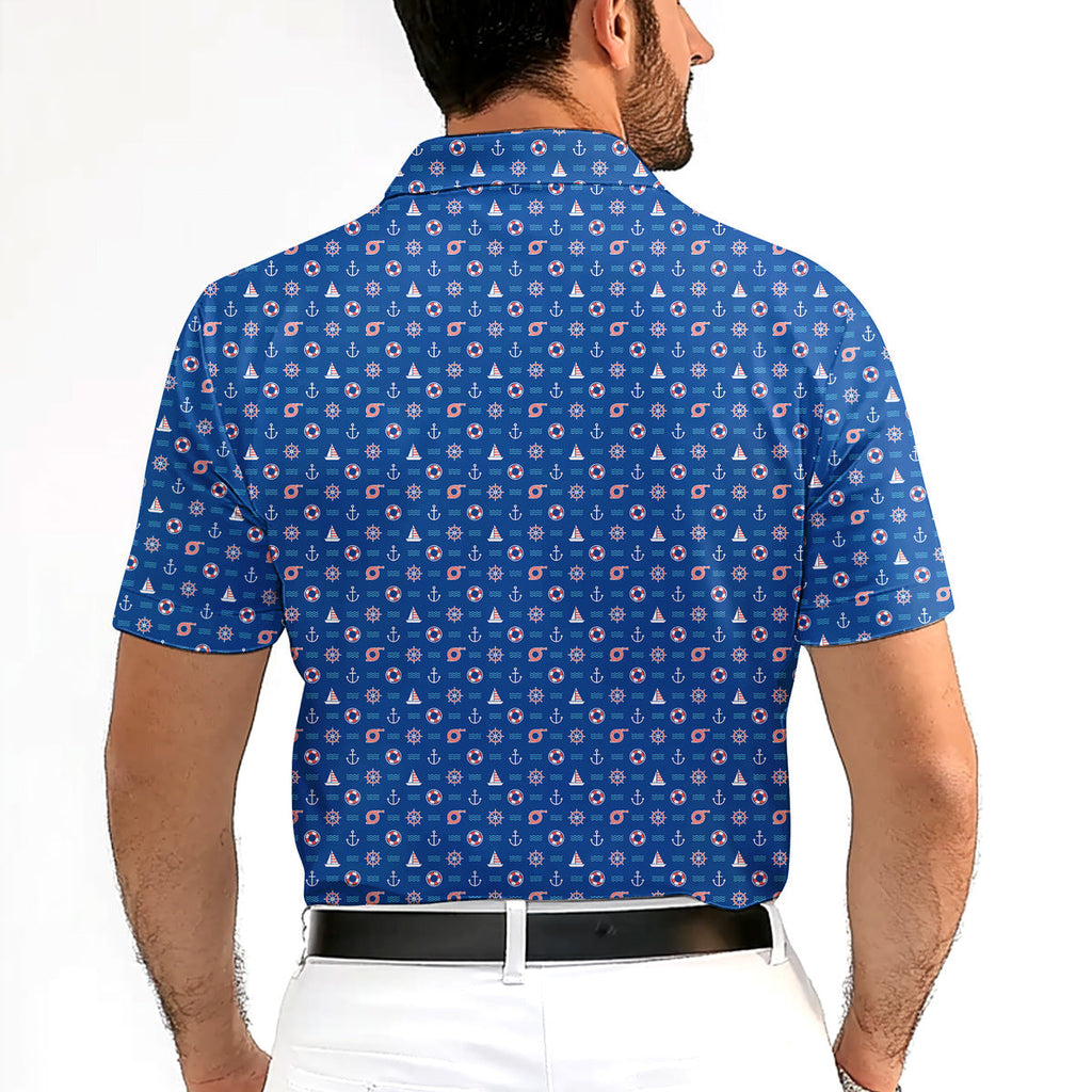 Boats and Hoes-Polo Shirt For Men-Gerbera Prints