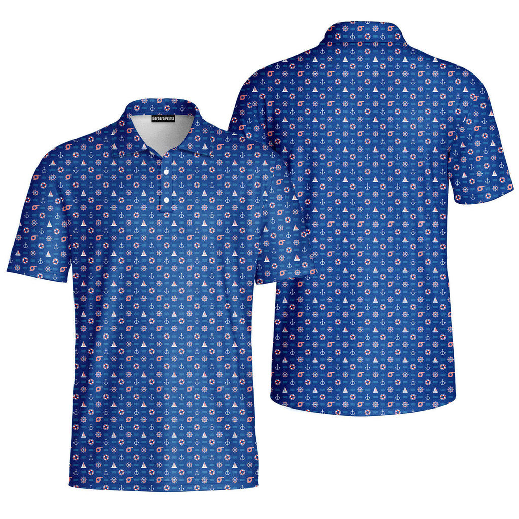 Boats and Hoes-Polo Shirt For Men-Gerbera Prints