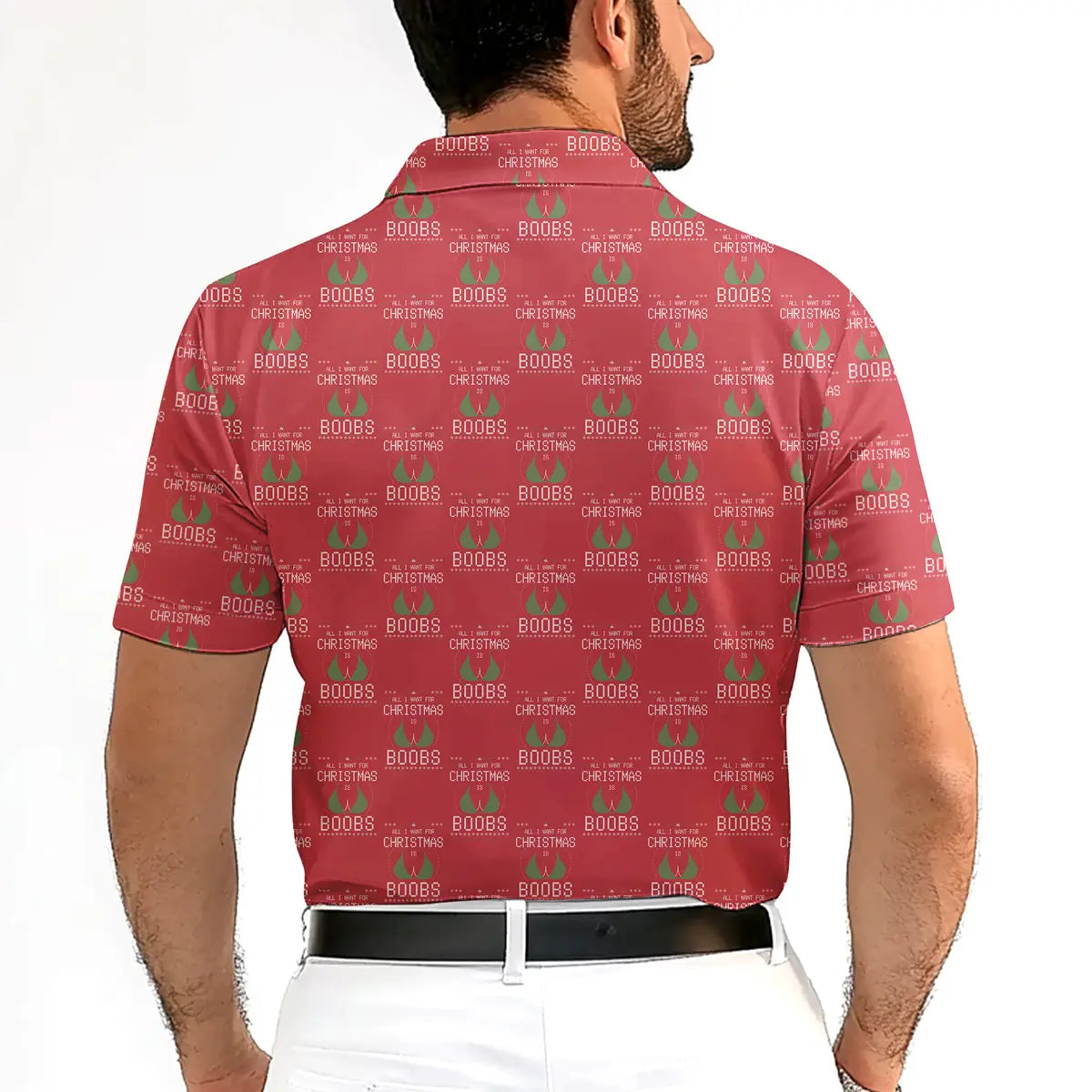 All I Want For Christmas-Polo Shirt For Men-Gerbera Prints